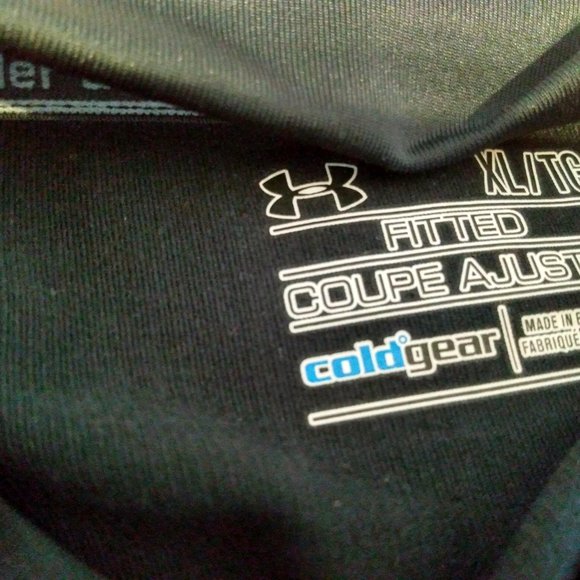 Under Armour Cold Gear Black Long Sleeve Shirt XL - Picture 4 of 6